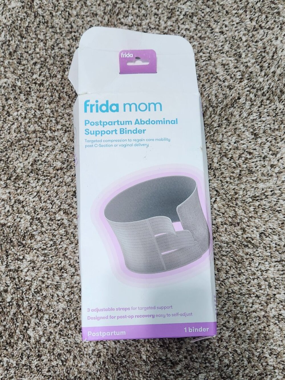 Frida Mom Postpartum Abdominal Support Binder in Gray